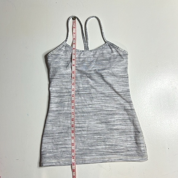 Lululemon Power Y Tank in Wee Are From Space Ice Grey Alpine White size 6 - Picture 9 of 9